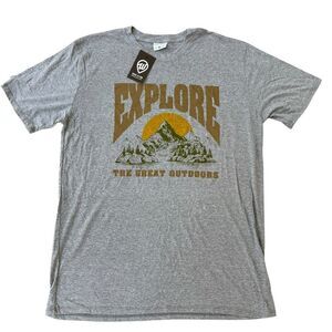 Where I'm From Adult Explore the great outdoors grey heather T-Shirt size XL NWT
